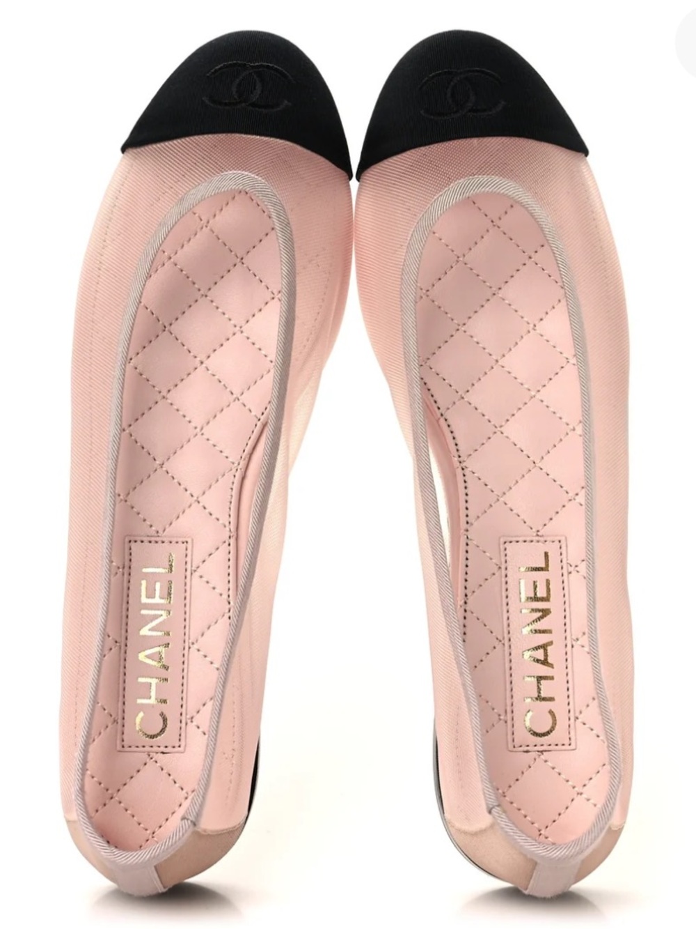 CHANEL 2025 CC Mesh Ballet Flats